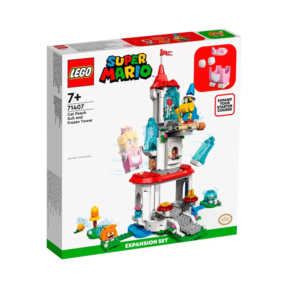 * Super Mario Set Expansion Torre De Hielo Y Traje Peach Felina* Juegos De Construcción