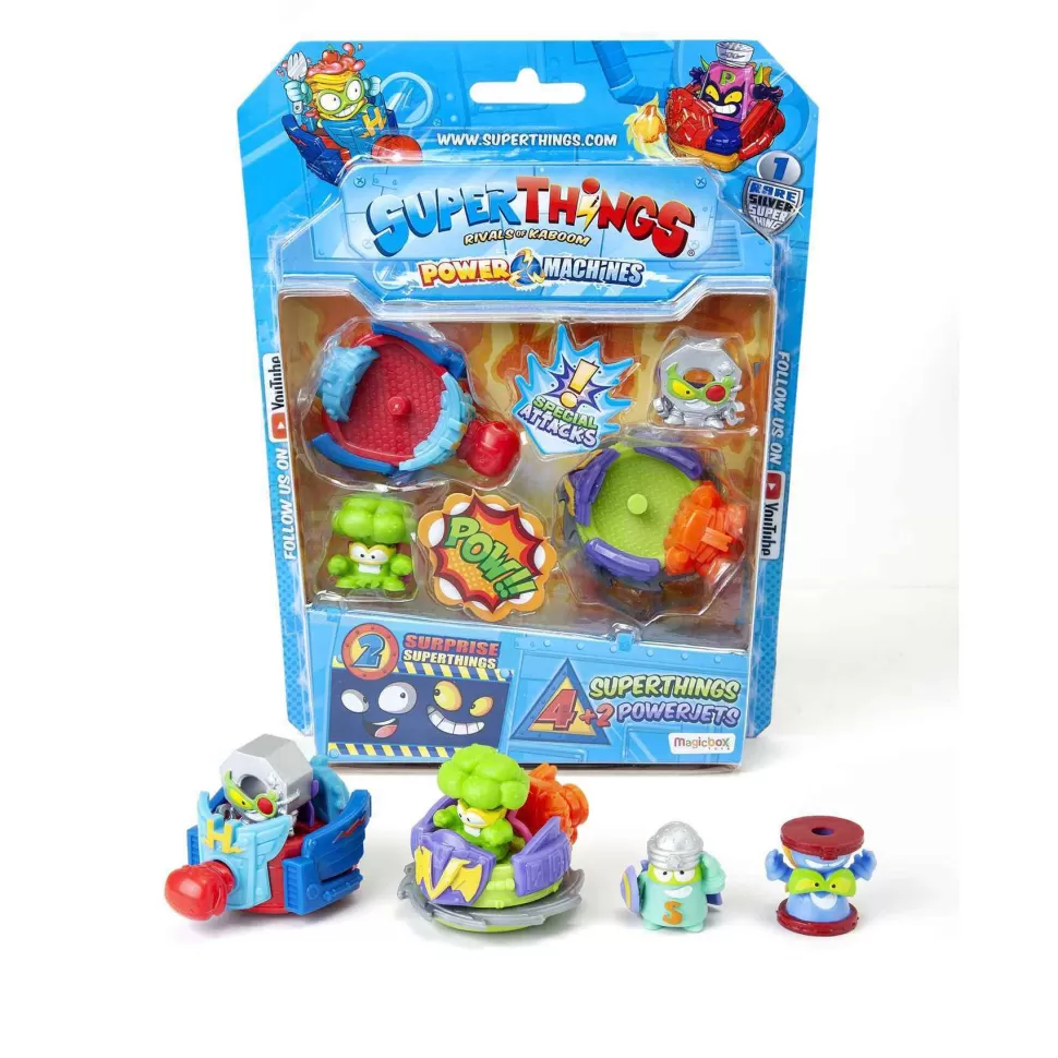 Superthings Power Machines 2 Powerjet Y 4 Figuras Serie 7* Figuras Y Minimundos