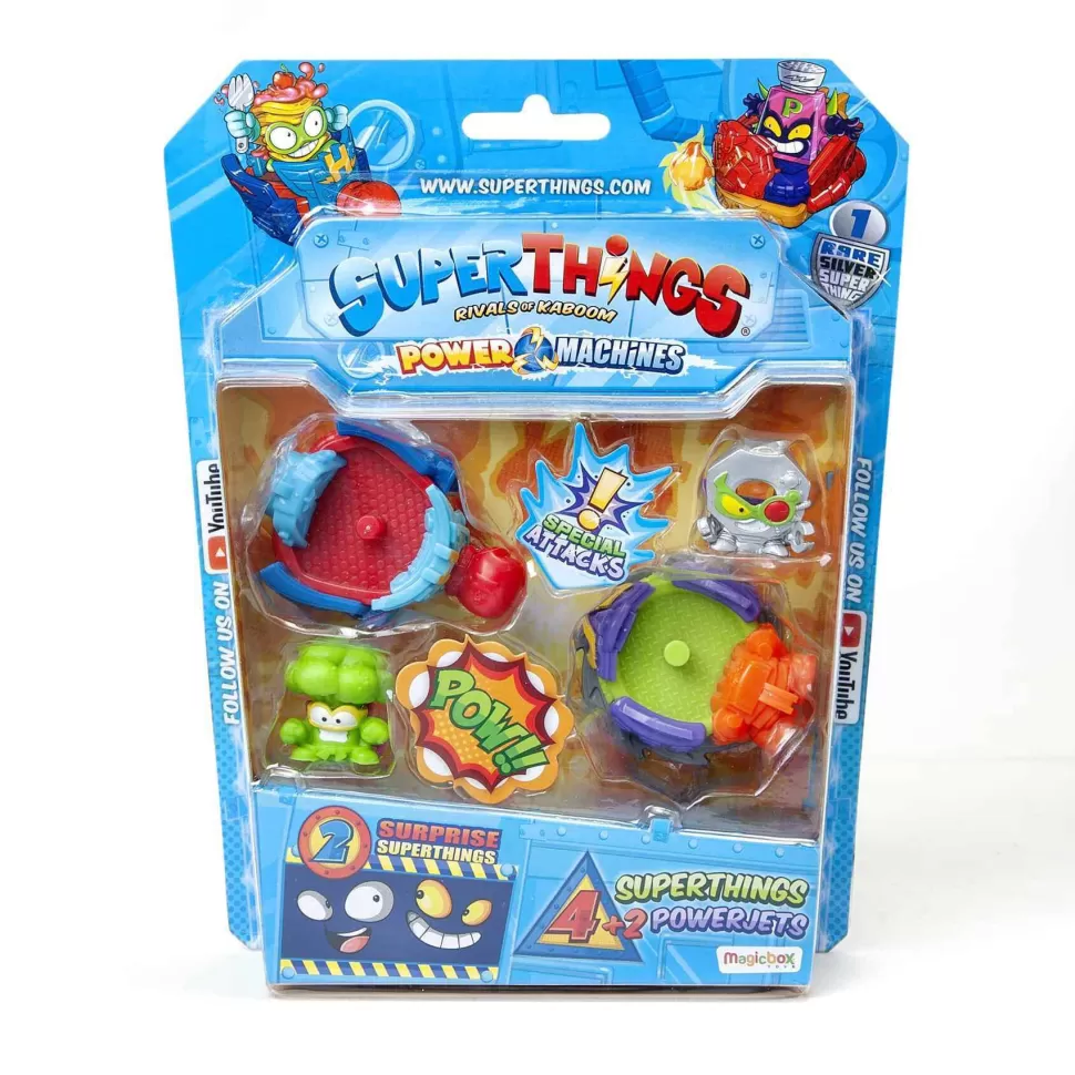 Superthings Power Machines 2 Powerjet Y 4 Figuras Serie 7* Figuras Y Minimundos
