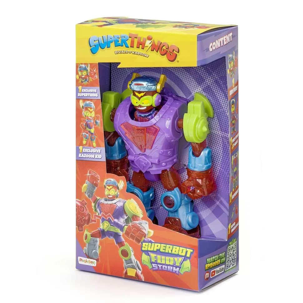 Superthings Figuras Y Minimundos^ Serie 9 Guardians Of Kazoom Superbot Storm Fury