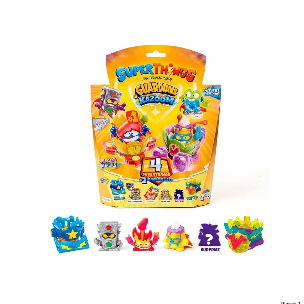 Superthings Serie 9Blister 2 Kazoom Jets + 4 Diferentes Packs* Figuras Y Minimundos
