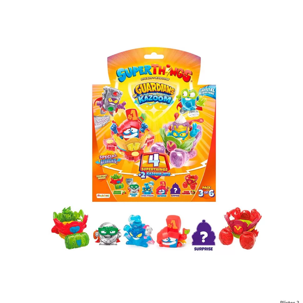Superthings Serie 9Blister 2 Kazoom Jets + 4 Diferentes Packs* Figuras Y Minimundos