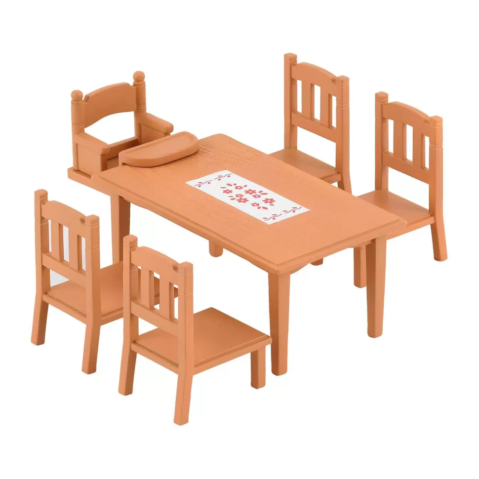 Sylvanian Families Set De Mesa De Comedor Con Sillas* Figuras Y Minimundos