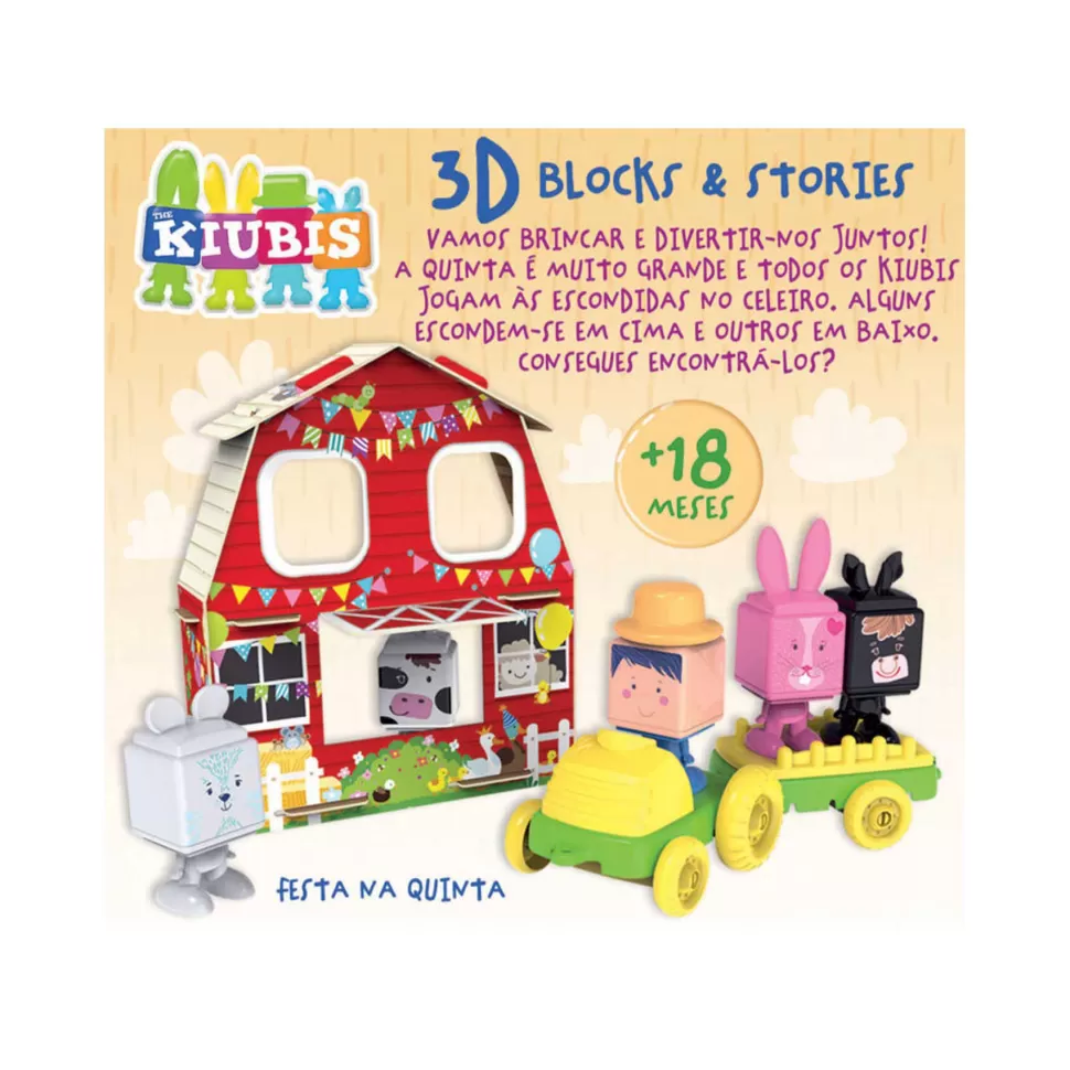 Educa Borras The Kiubis 6 Personajes Y Tractor Fiesta En La Granja* Juegos De Construcción