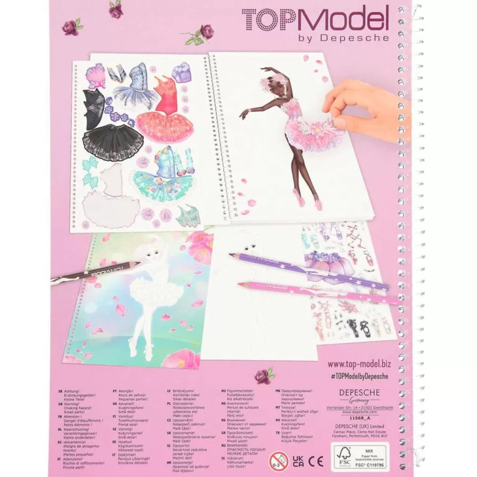 TopModel Manualidades^Top Model Create Your Libro Colorido Ballet