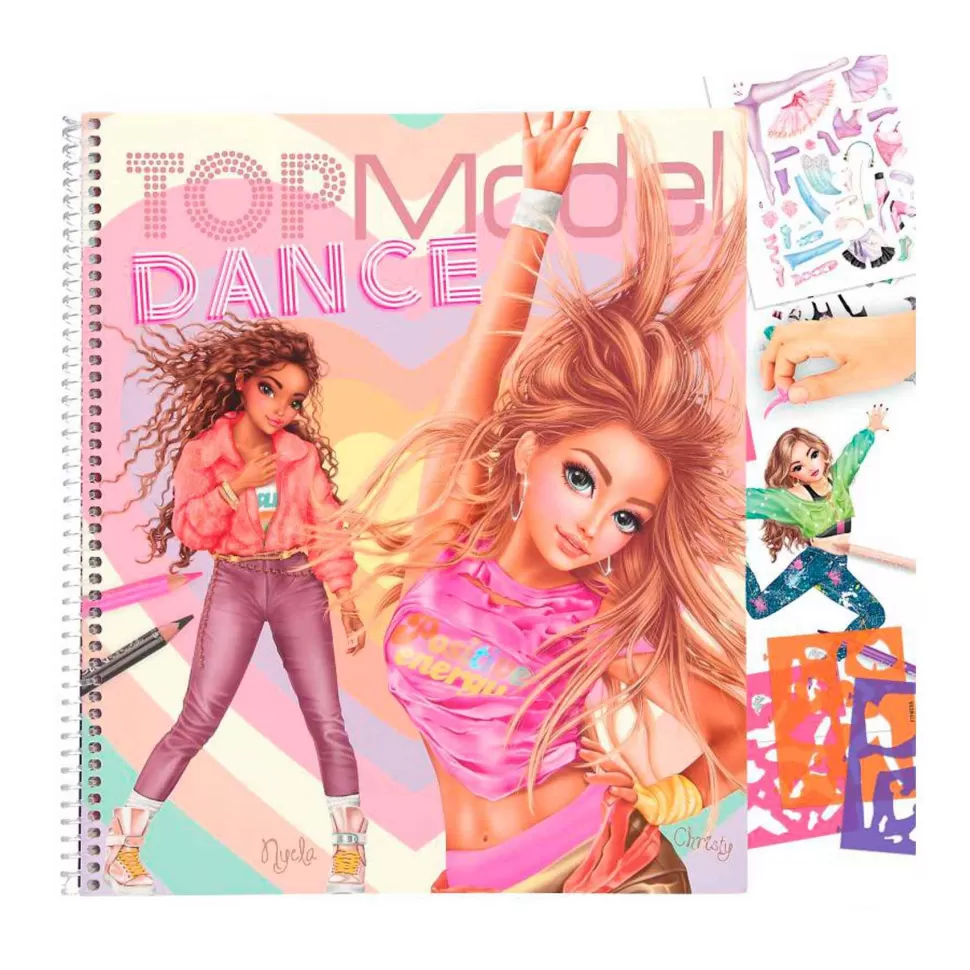 TopModel Manualidades^Top Model Cuaderno Para Colorear Dance