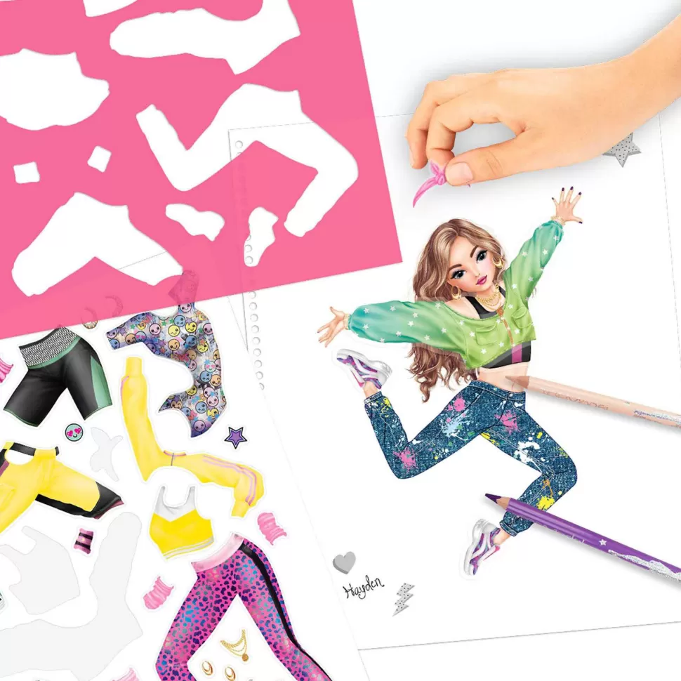 TopModel Manualidades^Top Model Cuaderno Para Colorear Dance