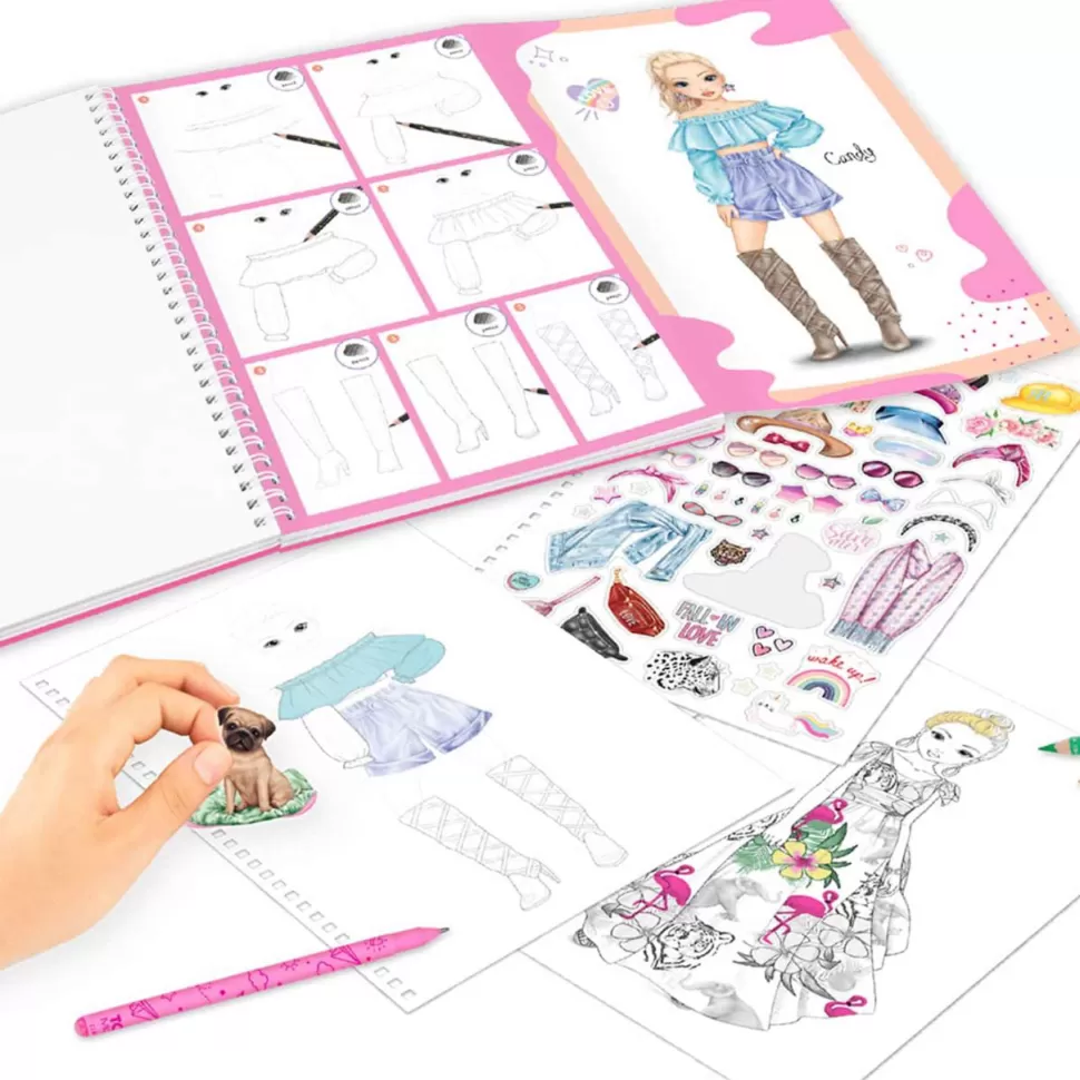TopModel Top Model Libro De Colorear Con Set De Colores* Manualidades