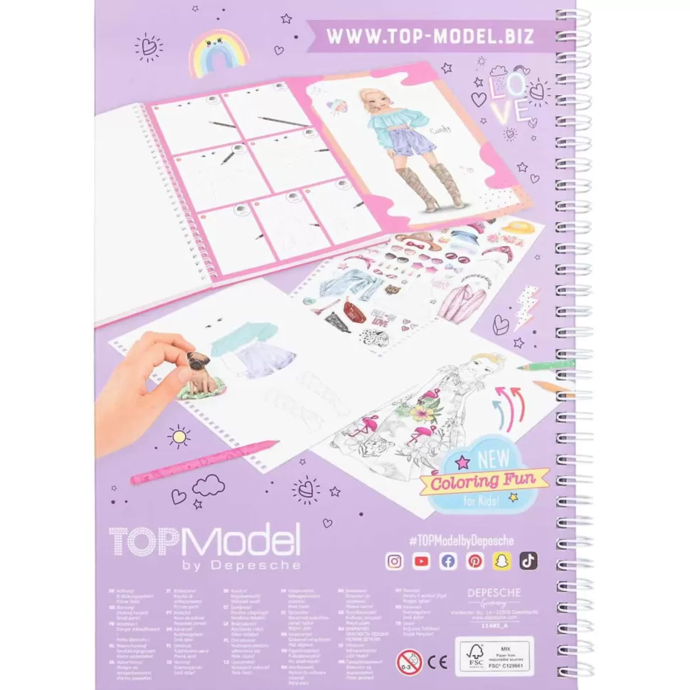 TopModel Top Model Libro De Colorear Con Set De Colores* Manualidades