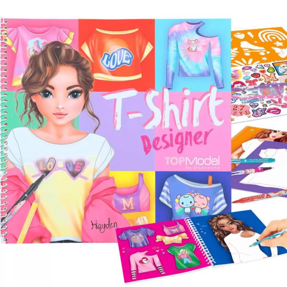 TopModel Manualidades^Top Model T-Shirt Designer Cuaderno Para Colorear