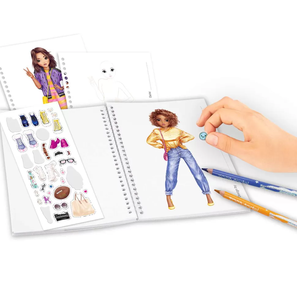 TopModel Cuaderno Colorear Figurines Con Sus Mascotas* Manualidades