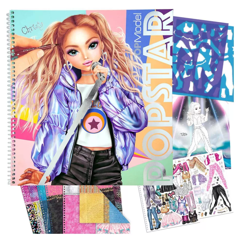 TopModel Manualidades^ Cuaderno De Diseno Popstar Para Colorear