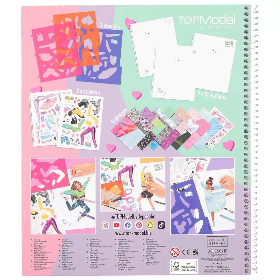 TopModel Manualidades^ Cuaderno Para Colorear Dance