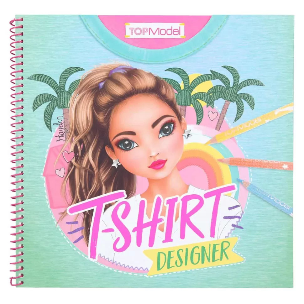 TopModel Manualidades^ Cuaderno Para Colorear T-Shirt Designer