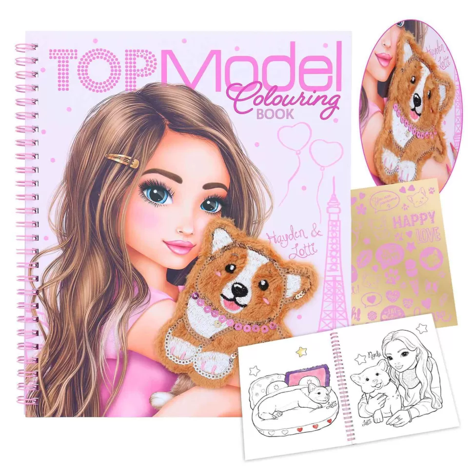 TopModel Libro Colorear Perrito Corgi* Manualidades