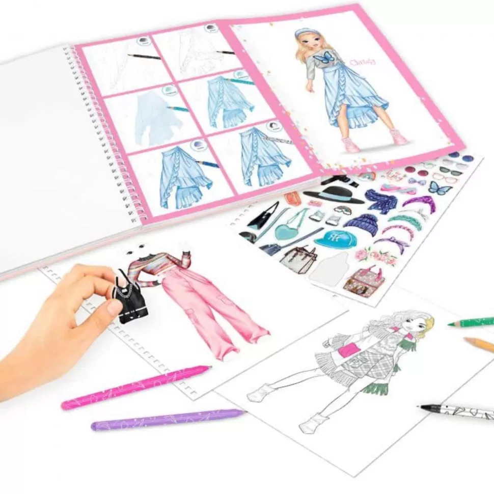 TopModel Manualidades^ Libro De Colorear Con Set De Colores