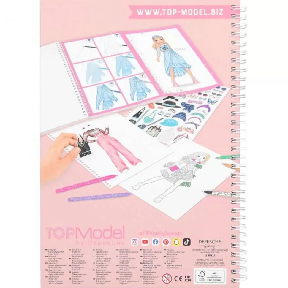TopModel Manualidades^ Libro De Colorear Con Set De Colores