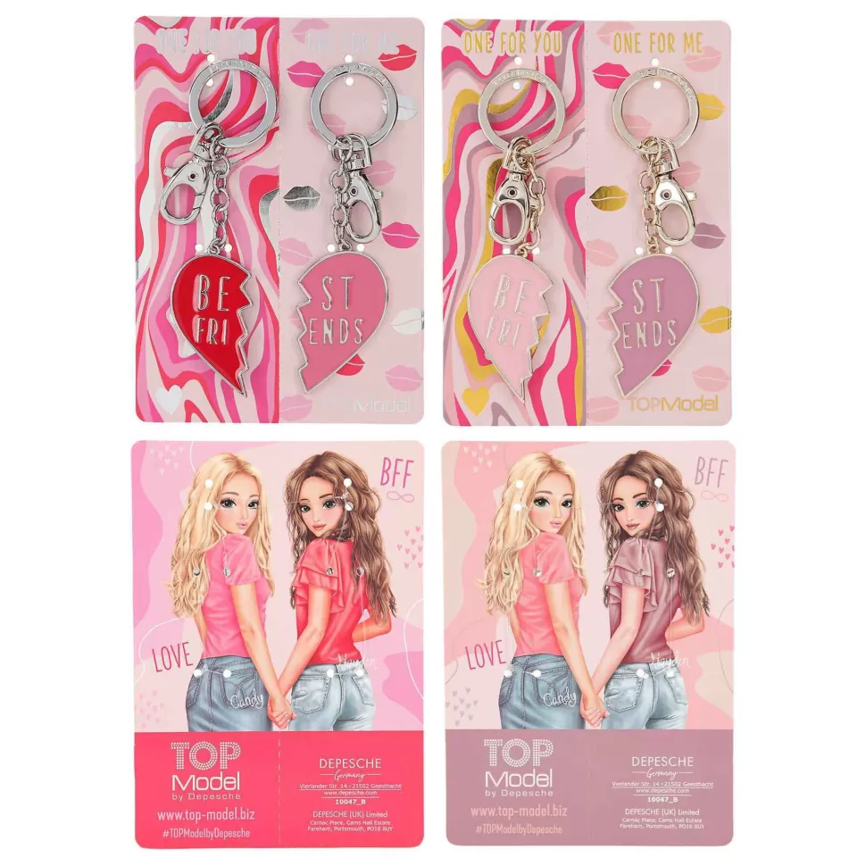 TopModel Llavero Corazon Roto Conjunto De 2 Bff Diferentes Modelos* Vuelta Al Cole