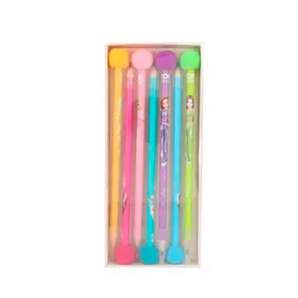 TopModel Set De Lapices De Colores Pompones* Vuelta Al Cole