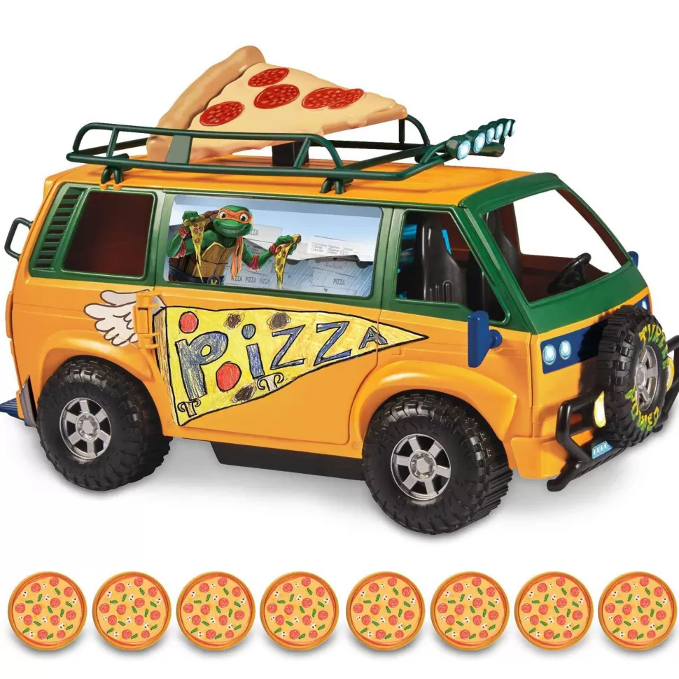 Tortugas Ninja Pizza Van Vehiculo Ninja Turtles Caos Mutante* Peluches