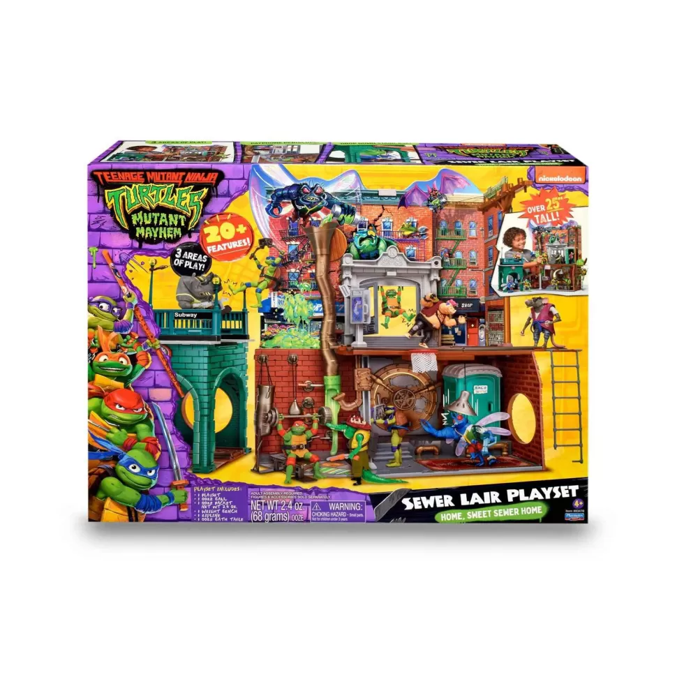 Tortugas Ninja Sewer Lair Playset Ninja Turtles Caos Mutante* Figuras Y Minimundos