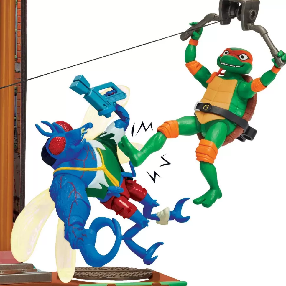 Tortugas Ninja Sewer Lair Playset Ninja Turtles Caos Mutante* Figuras Y Minimundos