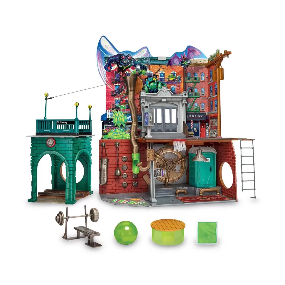 Tortugas Ninja Sewer Lair Playset Ninja Turtles Caos Mutante* Figuras Y Minimundos