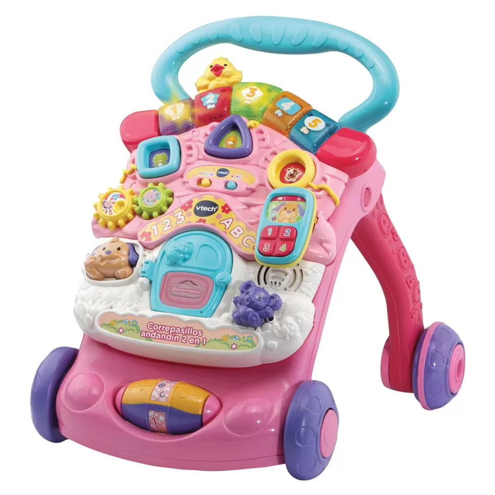 VTech Primera Infancia^ Correpasillos Andandin 2 En 1 Rosa | Juguete Infantil