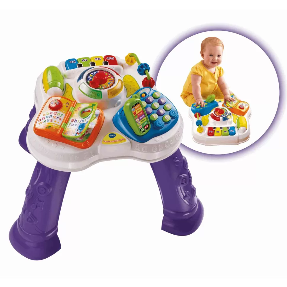 VTech Primera Infancia^ Mesita Parlanchina 2 En 1 Morada | Juguete Infantil