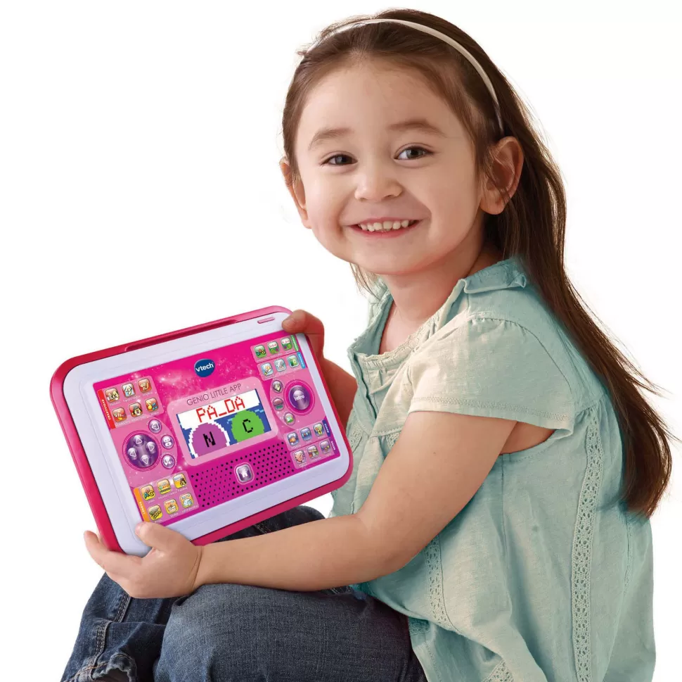 VTech Juguetes Electrónicos^ Portatil Y Tablet 2 En 1 Genio Little App Rosa