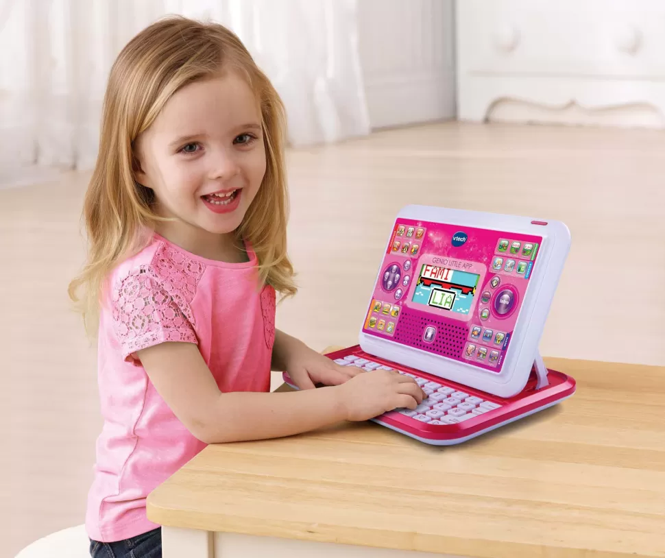 VTech Juguetes Electrónicos^ Portatil Y Tablet 2 En 1 Genio Little App Rosa