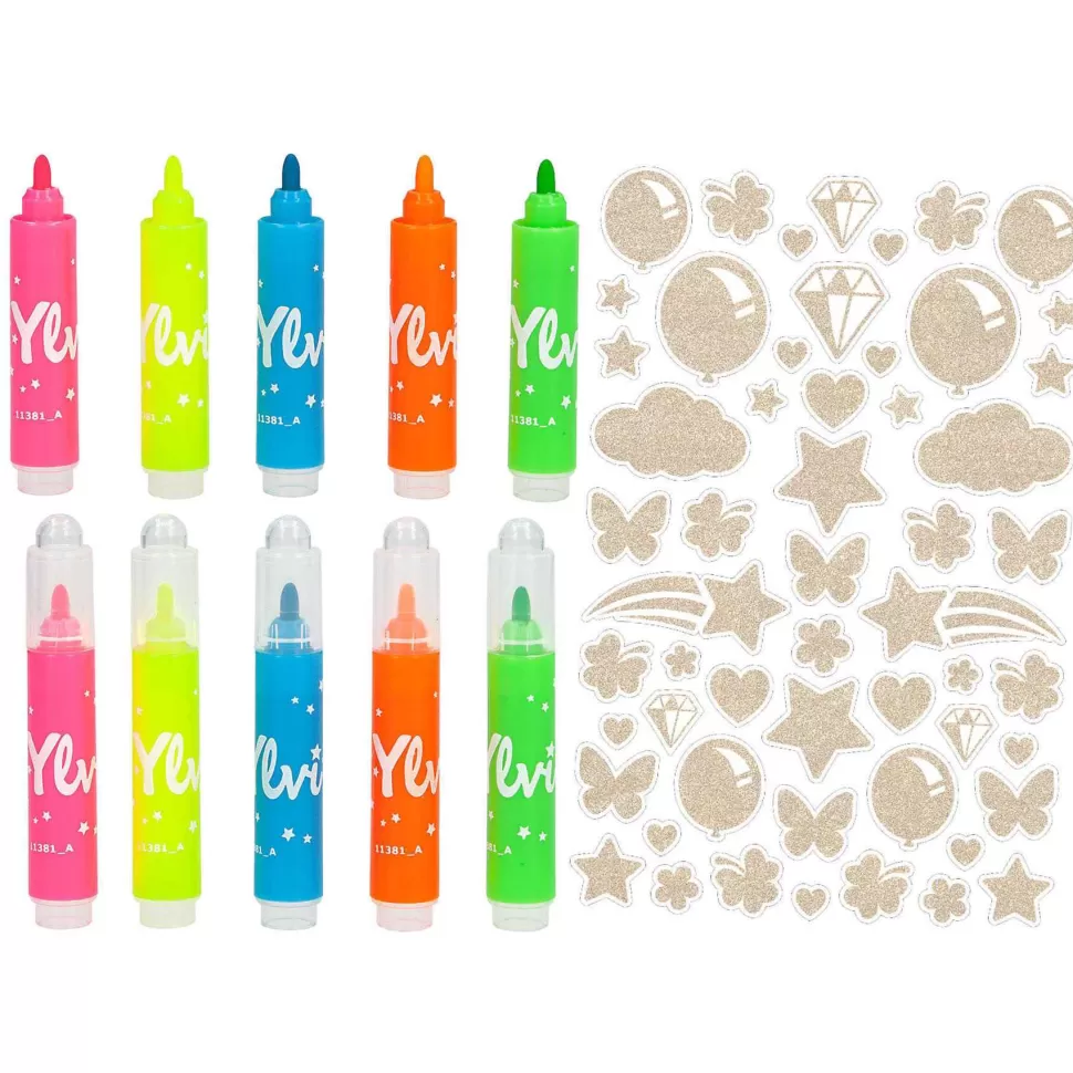 Ylvi Manualidades^set Libro De Colorear Neon