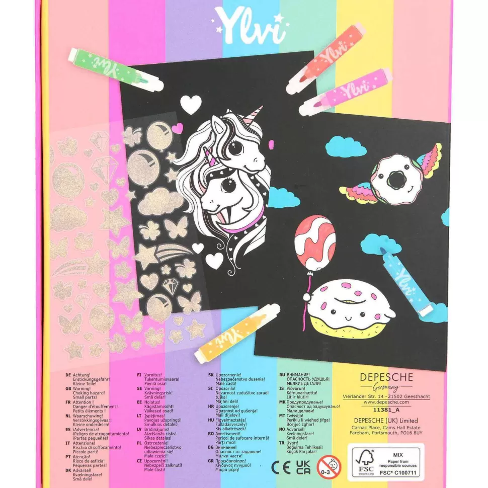 Ylvi Manualidades^set Libro De Colorear Neon